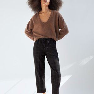 CROPPED DRAWSTRING TROUSERS
